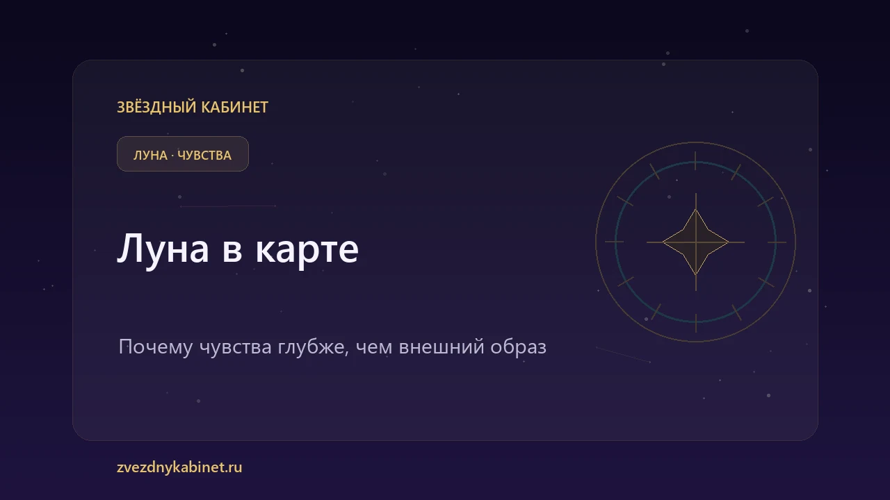 Луна в натальной карте: почему вы любите не так, как показываете