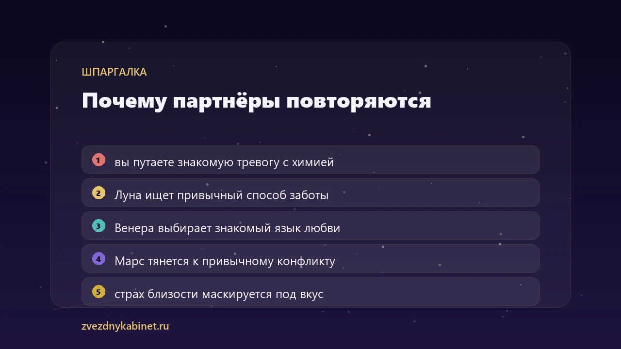 Инфографика: почему партнёры повторяются