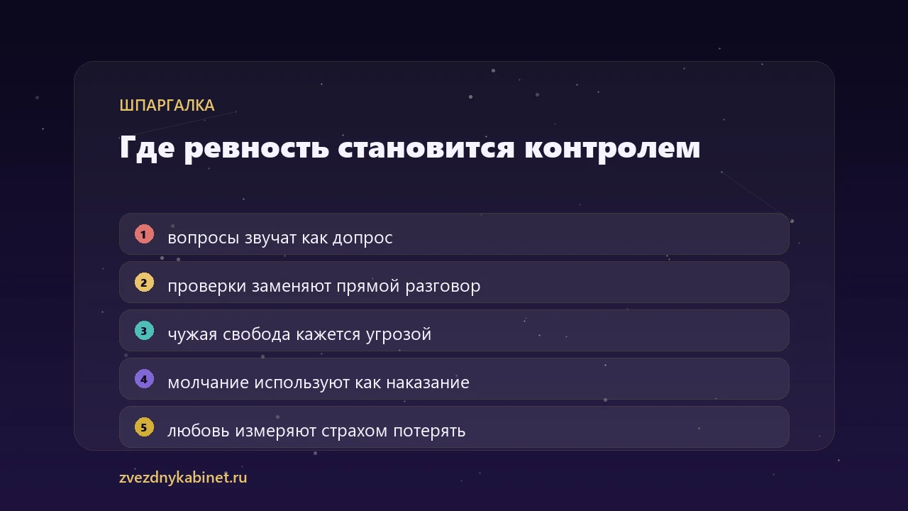 Инфографика: когда ревность становится контролем